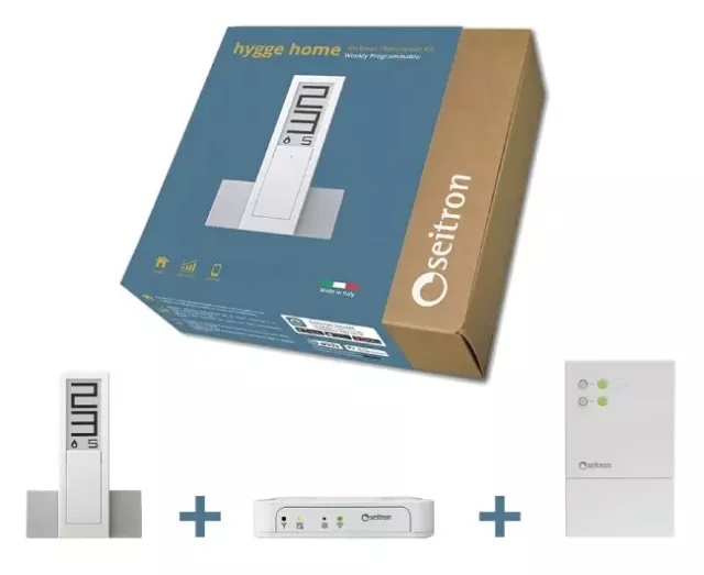 Thermostat Programmable Numérique Hebdomadaire Wifi Modèle HYGGE HOME Batterie