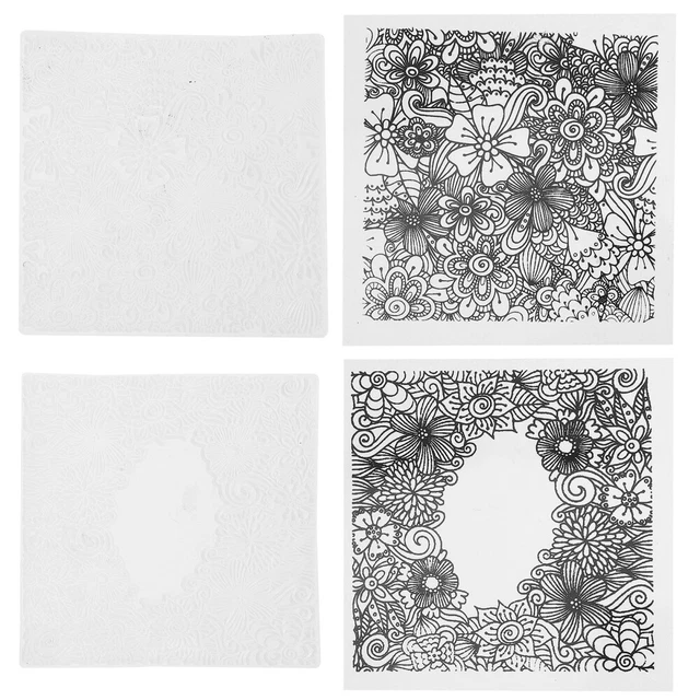 2 Pcs Silicone Clear Stamps DIY Scrapbook Journaling Making Album Die