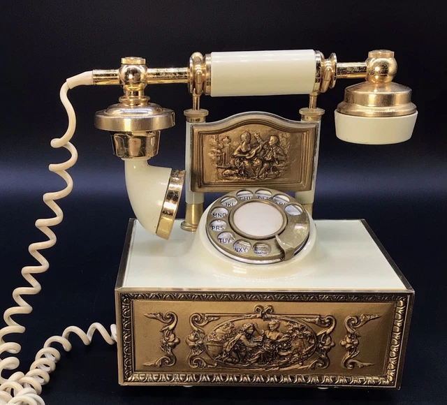 Teléfono decorativo estilo victoriano vintage