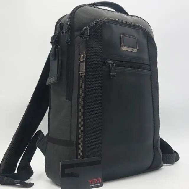 TUMI Alpha Bravo 232682 Backpack, Ballistic Nylon/Leather, Black, 29x42x10.5cm