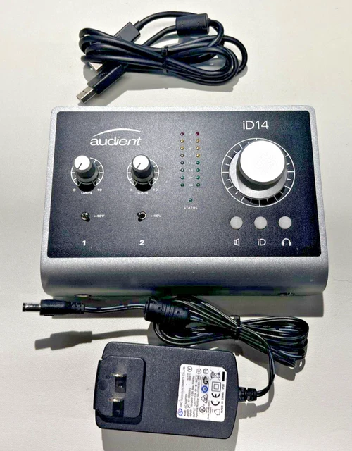 AUDIENT ID14 USB Audio Interface - Silver $65.00 - PicClick