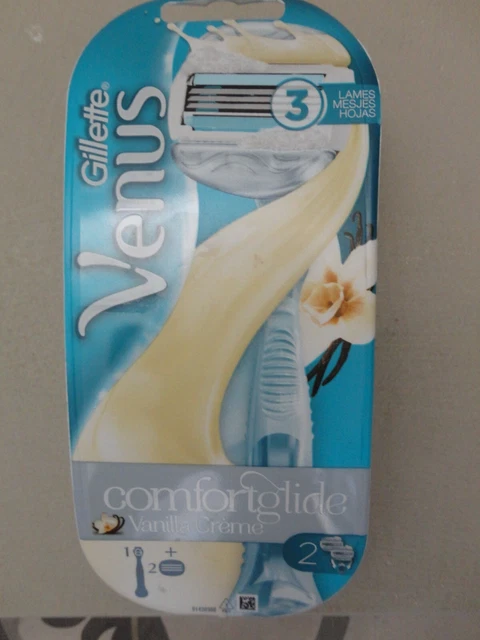 Rasoir COMFORTGLIDE Vanilla crème 3 lames gillette VENUS + 2 têtes NEUF