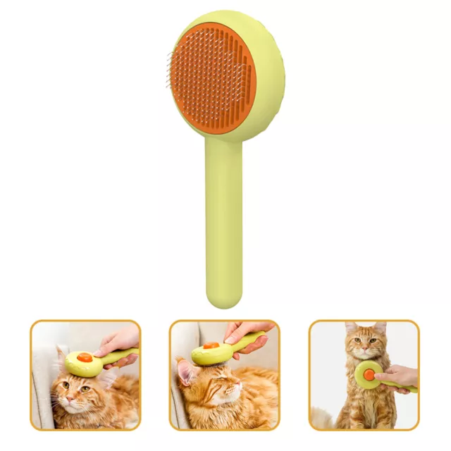 Herramientas de limpieza de cepillo de aseo cepillo de aseo para mascotas gatos de acero inoxidable