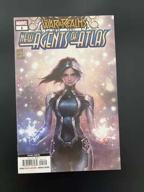 War of the Realms NEW AGENTS OF ATLAS 1 2nd Print 1st Luna Snow 1st Aero NM