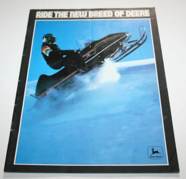John Deere Ride the New Breed of Deere Snowmobiles Brochure 1979