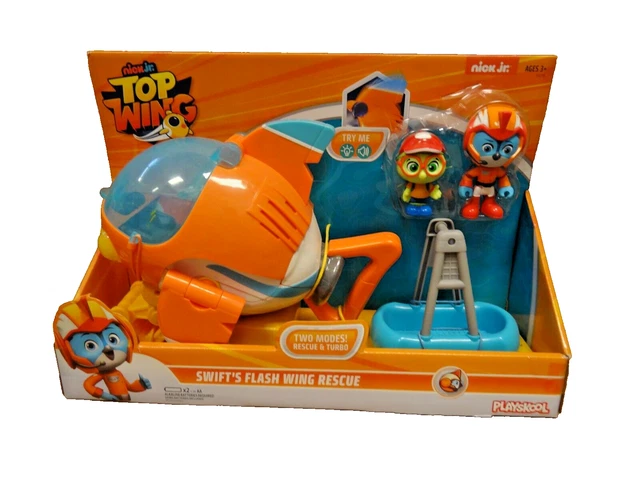 NICK JR. PLAYSKOOL Top Wing Swift's Flash Wing Rescue Vehicle 2 MODES ...