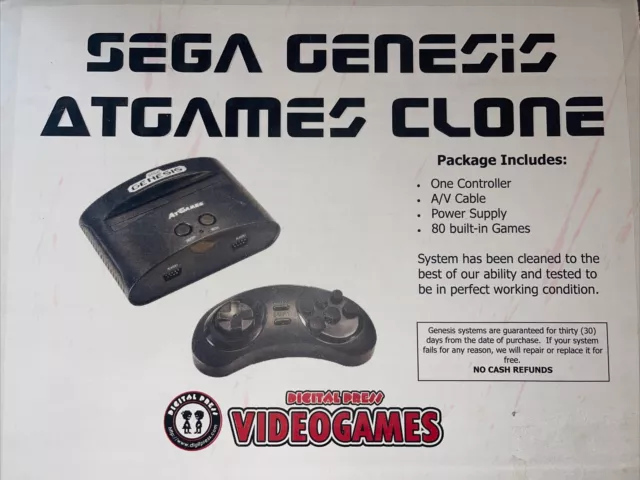 AtGames Sega Genesis Classic Mini Game Console w/ 80 Built-In Games Mario