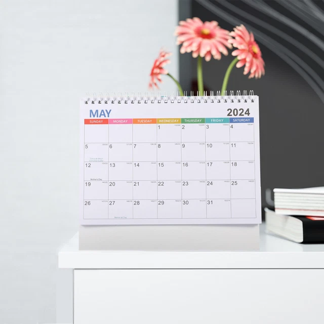 DESK CALENDARS 2024 Calendar2024 United States Table Top Decor The