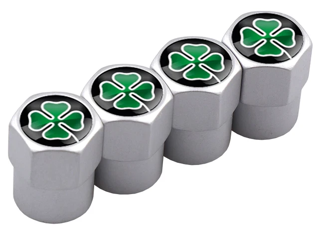 4 Pezzi Metallo Cappucci Delle Valvole Per Alfa Romeo Mito 147/156/159/166 Giulietta Giulia, Tappi Valvole Pneumatici, Coperchio Valvola Pneumatico, Impermeabile|Antipolvere - Foto 10