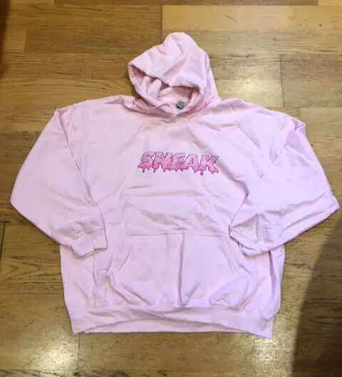 SNEAK ENERGY Shake Pink Hoodie Sweatshirt Limited Edition NEW 2 XL