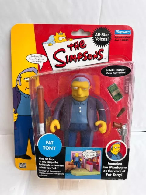Bnib Playmates Interactive The Simpsons All Star Series Fat Tony Toy Figure Wos