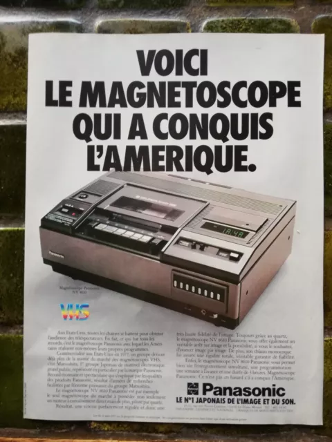 Pub (1 seule page) : "Voici le magnétoscope qui a conquis l'Amérique" - 1980