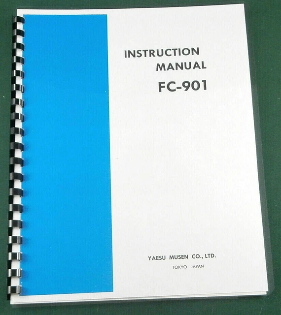 Manuel D'instructions D'origine Pour Moniteur Yaesu YO-301, Doc Technique Vintage