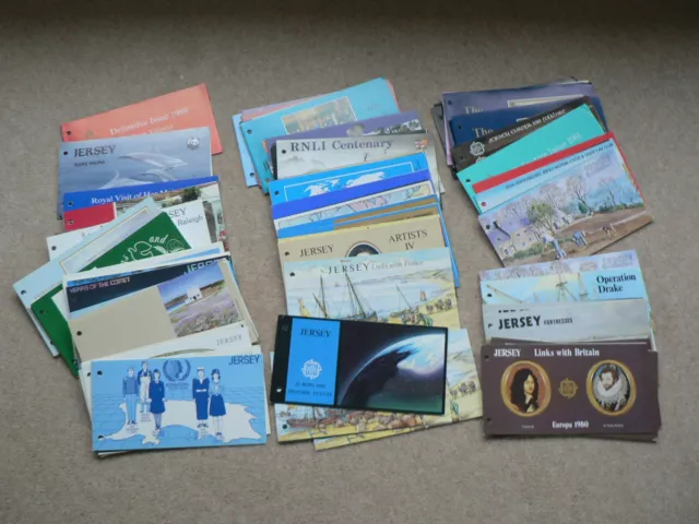 Jersey Presentation Packs, Various Sold Individually, Mint Stamps, 1980 - 1989