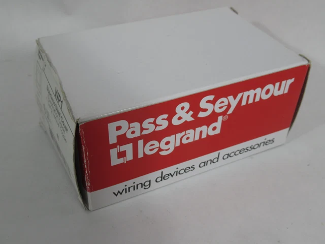 Pass & Seymour WP1 Stainless Steel 1 Gang Vertical Toggle Cover NEW