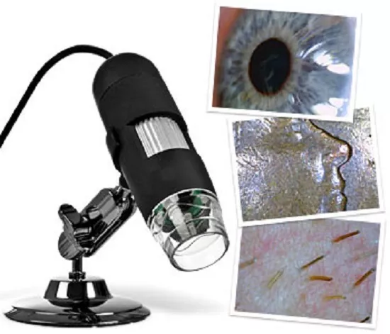 Microscopio Usb Digitale 50X 500X Pc Notebook Foto Video 8 Led 2.0 Mpx Staffa Cd