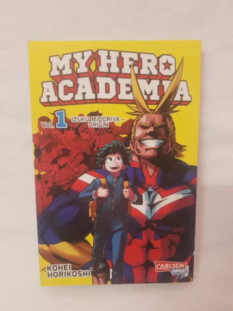 My Hero Academia Manga Band 1 1.Auflage mit "Glow in the Dark"-Effekt
