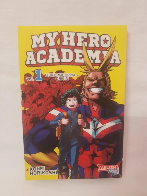 My Hero Academia Manga Band 1 1.Auflage mit "Glow in the Dark"-Effekt