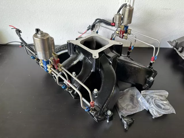LS3 Port Nitrous Carbureted Holley Intake Manifold Speedtech NOS LS3 Port Nitrous Carbureted Holley Intake Manifold Speedtech NOS