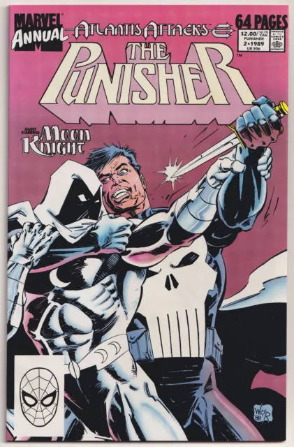 Punisher Annual 2 NM/M 9.8 1989 Moon Knight Bill Reinhold