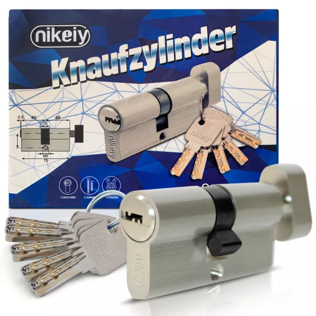 Knaufzylinder Türzylinder Schließzylinder Knauf Türschloss N&G Z80 35-10-35cm