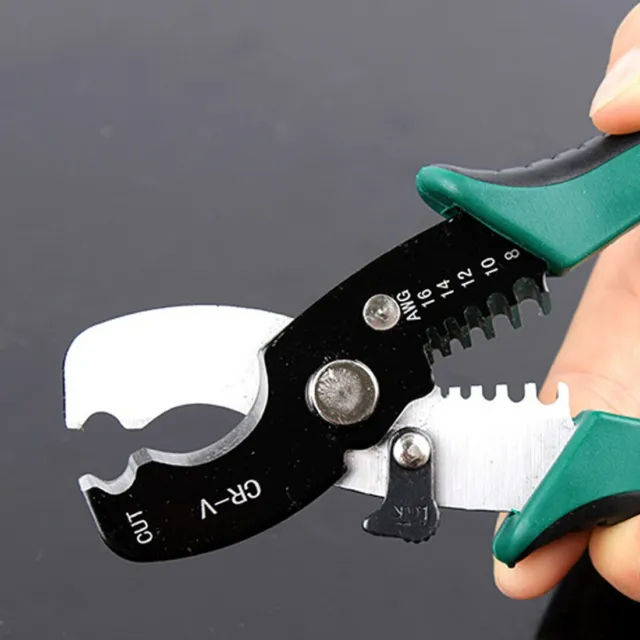 Hand Tools Wire Stripper Cable Cutter Scissor Stripping Pliers Multi-Tools Clamp