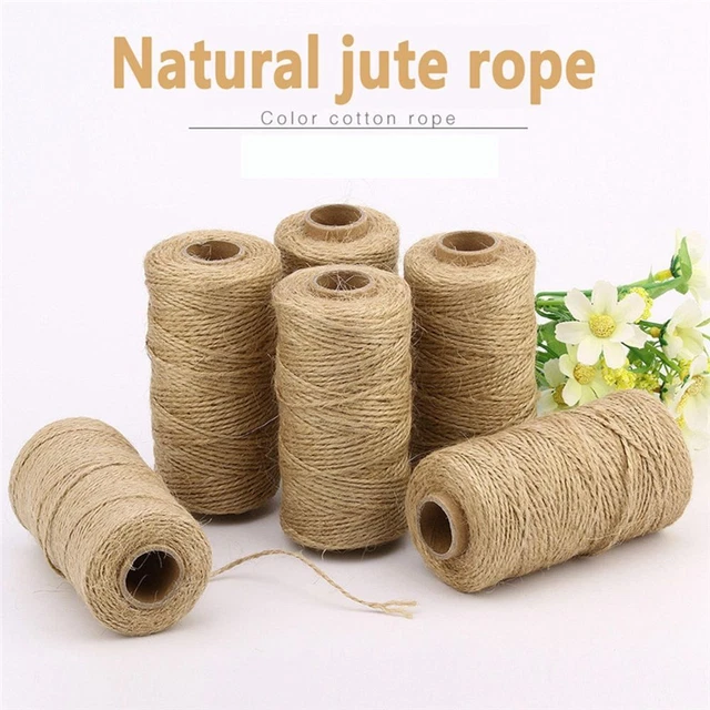DIY 2mm Christmas Party Home Wedding Jute Twine Rope Cords Crafts Accessories