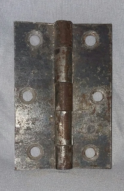 ONE Antique Vintage Steel Door Butt Hinge 4x2 1/2 Old Vtg Hardware 25-18F
