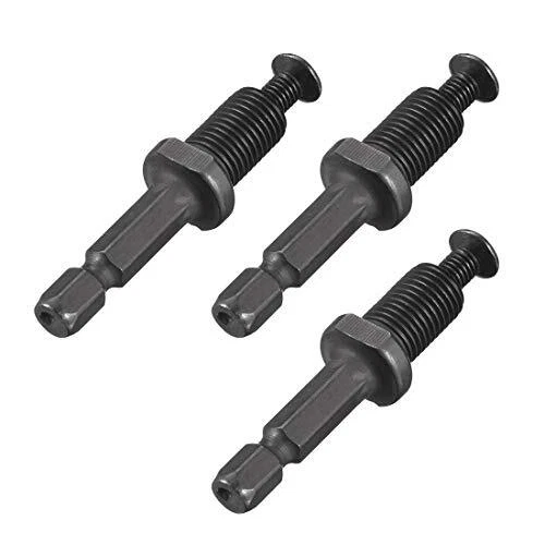 3/8-24UNF Keyless Drill Chuck Adapter Hex Shank 3Pcs