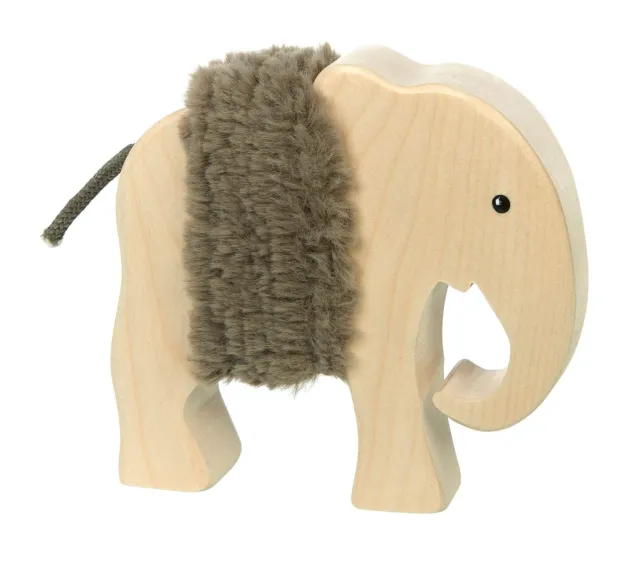 Sigikid 39394 Wooden animal elephant Mädchen und Jungen Baby Toy, Recommended fr