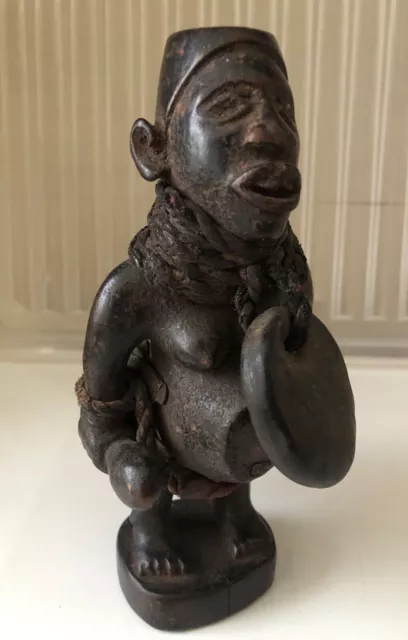 Tribal art African Nkisi fetish figure statue Yombe Bembe Congo DRC