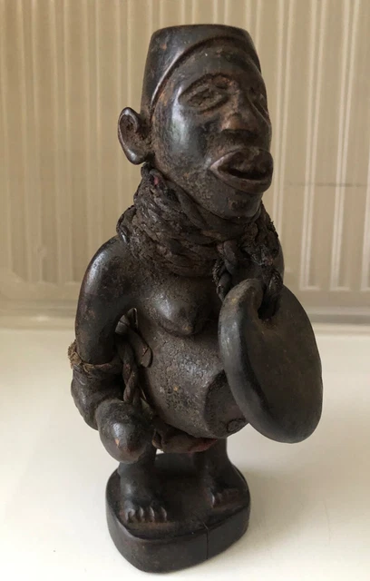 Tribal art African Nkisi fetish figure statue Yombe Bembe Congo DRC