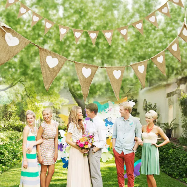 Fabric Bunting Wedding Birthday Party Christening Shabby Chic Handmade-*- 2