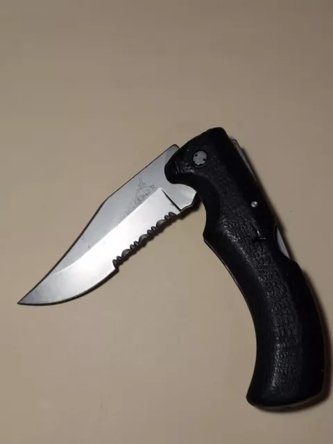 Gerber Folding Knife Gator Combination Plain Serrated Blade Lock Back