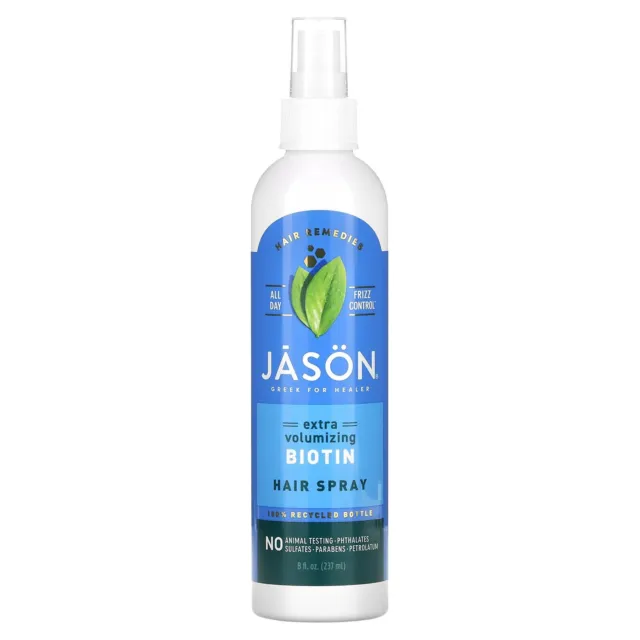 Jason Natural Thin to Thick Extra Volume Hair Spray 8 fl oz 237 ml Leaping