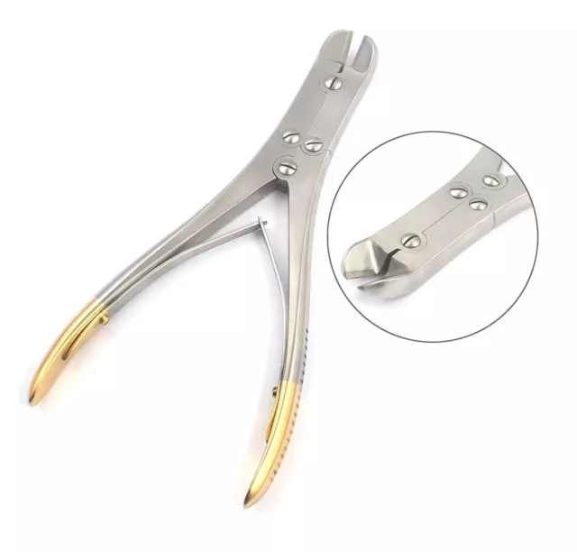 TC Pin & Wire Cutter Pliers 9" Orthopedic Surgical Instruments Gold Handle