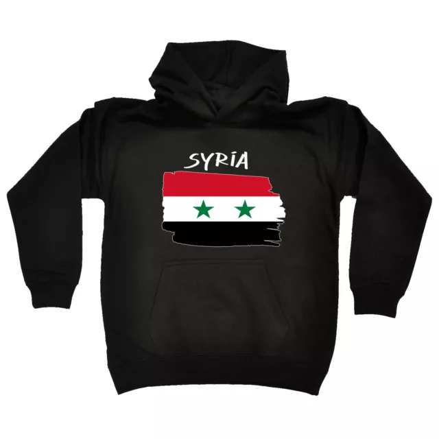 Syria Country Flag Nationality -  Kids Children Hoodie