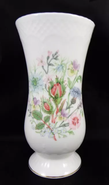 Very Pretty Aynsley Fine Bone China Wild Tudor Embossed Vase