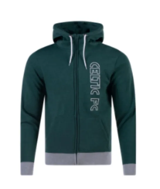 CELTIC FOOTBALL CLUB 🏴󠁧󠁢󠁳󠁣󠁴󠁿 Men’s Full Zip Hoodie Sweater Green Size ...