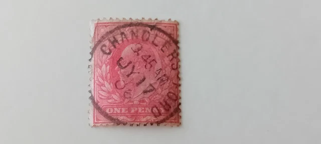 GB KEV11 1d Red - Chandlers Ford Hampshire Postmark