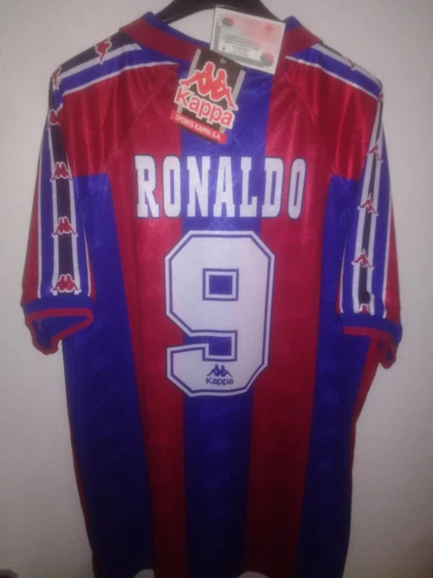 FC BARCELONA 1996-1997 BNWT Ronaldo camiseta shirt trilot