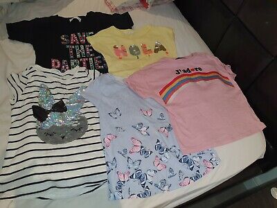 Girls Tshirts 6-8 Years Bundle from Marks and spencer and H&M,in good condition