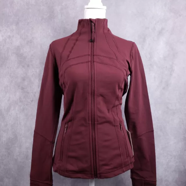 Lululemon define jacket Luon Red Merlot Size 6, NWT, must have color
