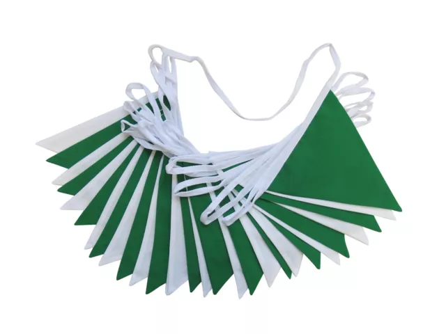 Fabric Bunting St Patrick's Day Green and White Weddings Irish Theme Parties