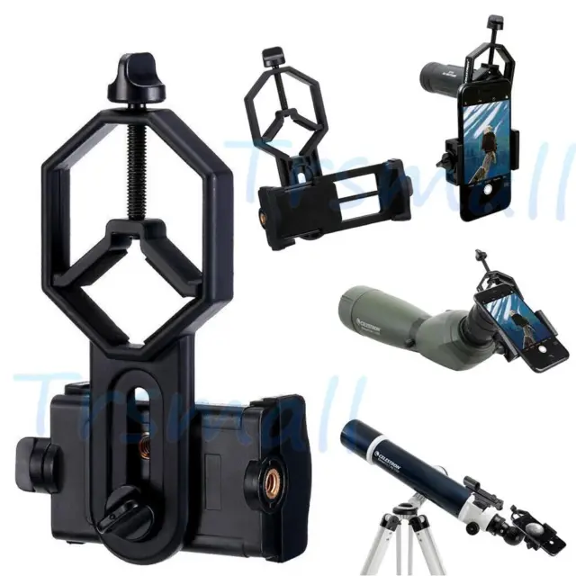 Universal Telescope Cell Phone Mount Adapter for Monocular Spotting Scope USA