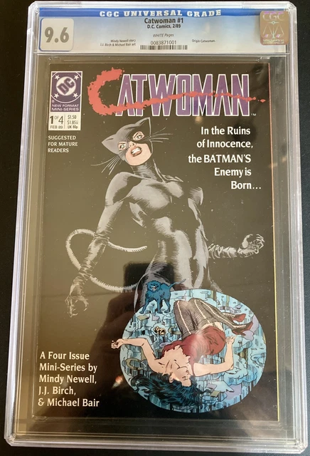 Catwoman #1 CGC Universal Grade 9.6 White Pages DC Comics 1989 Origin Catwoman