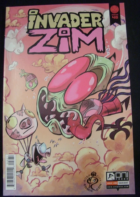 Invader Zim 46 C Oni Press Rose City Variant Cartoon Comic Rausch Logan 2019 Nm