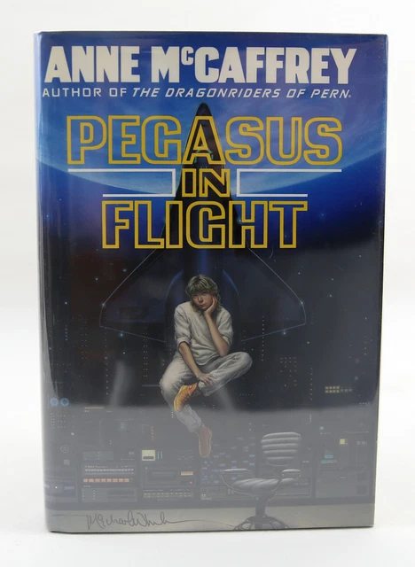 SIGNED x2 - Pegasus in Flight HC Anne McCaffrey Michael Whelan 2000 1st