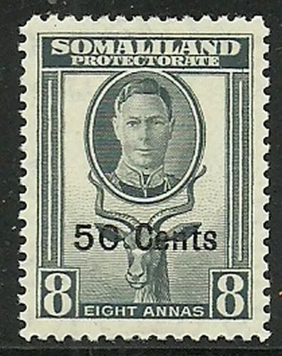 Album Treasures Somaliland Prot Scott # 121  50c on 8a George VI Mint LH