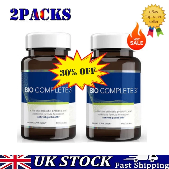 2X GUNDRY MD BIO COMPLETE 3 Capsules 60 Count PreBiotic ProBiotic ...